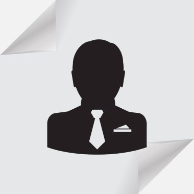 İşadamı vektör web simgesi