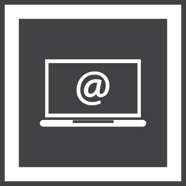 dizüstü bilgisayar kutsal kişilerin resmi içinde e-posta