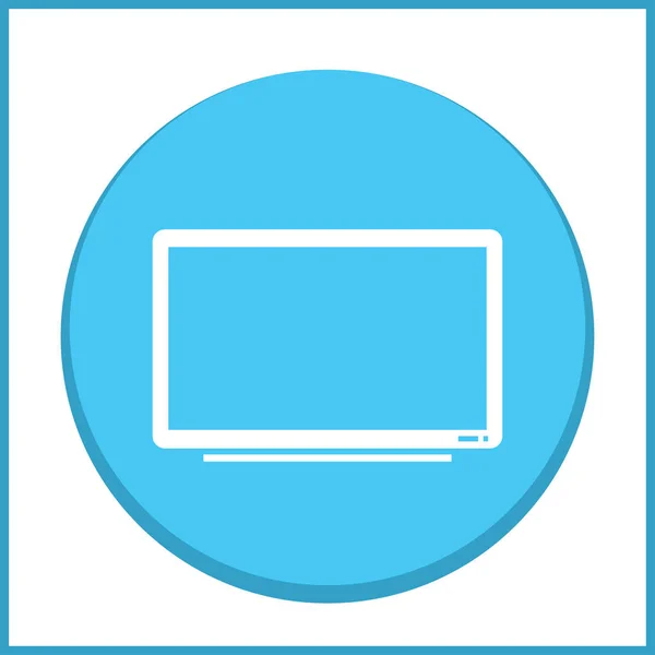 TV ikona v moderní plochý. Televizní symbol pro design webových stránek, logo, uživatelské rozhraní aplikace. Vektorové ilustrace, Eps10. — Stockový vektor