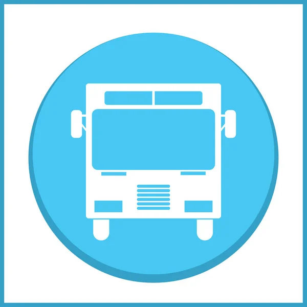 Autobus, wektor, ilustracja logo stałych, piktogram — Wektor stockowy