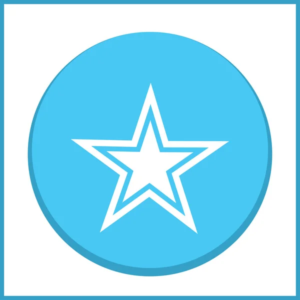 Star isoliert flache Web-Handy-Symbol — Stockvektor