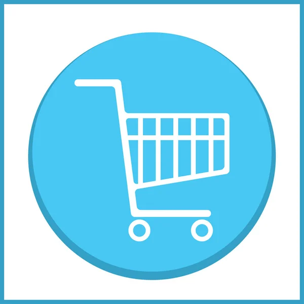 Icono de la cesta de compra. ilustración vectorial — Vector de stock