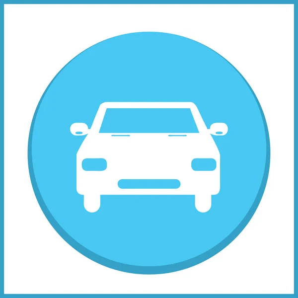 Vector icono de coche. Ilustración vectorial . — Vector de stock