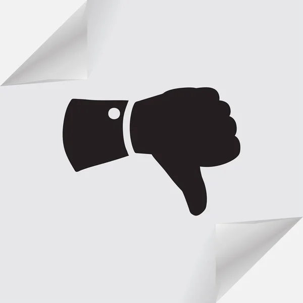 Vector thumb up icon, Illustration vectorielle d'icône plate . — Image vectorielle