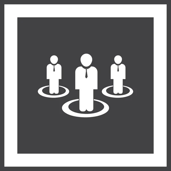 Grupo de personas vector icono — Vector de stock