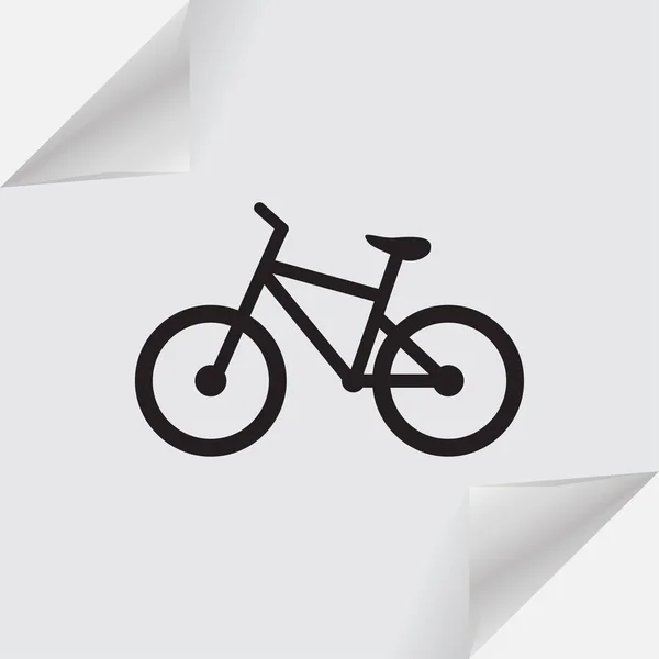 Icône de vélo illustration vectorielle dessin plat — Image vectorielle