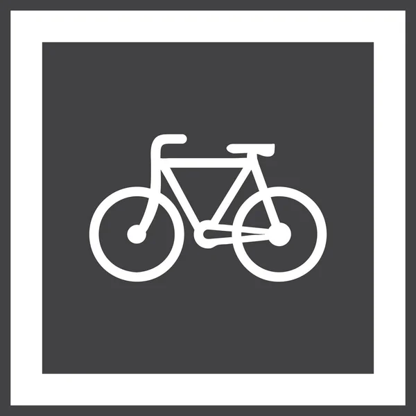Kerékpár ikon stock vektor illusztráció lapos kivitel — Stock Vector