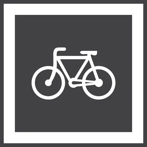 Icono de bicicleta stock vector ilustración diseño plano — Vector de stock