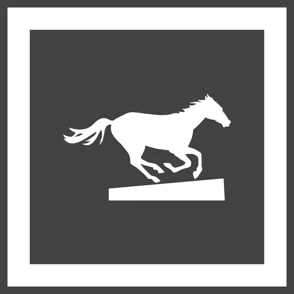 Silueta vectorial de un caballo — Vector de stock