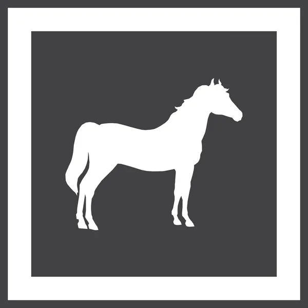 Wektorowa sylwetka konia — Wektor stockowy