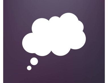 Çizgi roman konuşma balonları ikonu, vektör illüstrasyonu. Düz tasarım biçimi