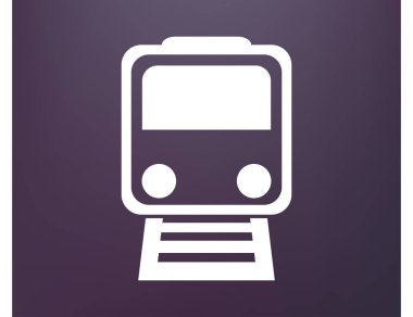 Buharlı lokomotif. Eski demiryolu web simgesi