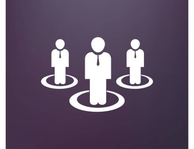 Grup insanlar vektör simgesi