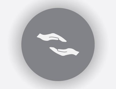 eller simge vektör, düz tasarım en iyi vektör simgesi