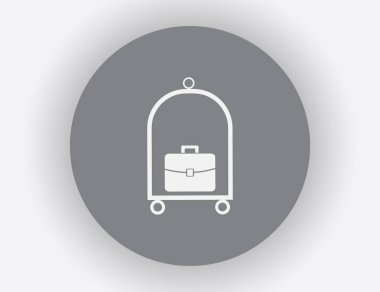 Bagaj vektör web simgesi.