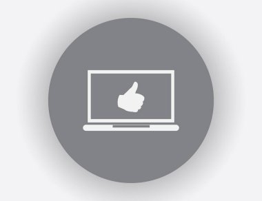 Simge, düz simge vektör çizim vektör başparmak.