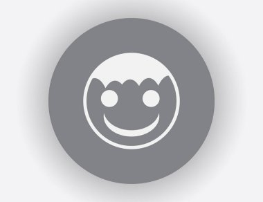 mutlu çocuk, web simgesi. vektör tasarımı