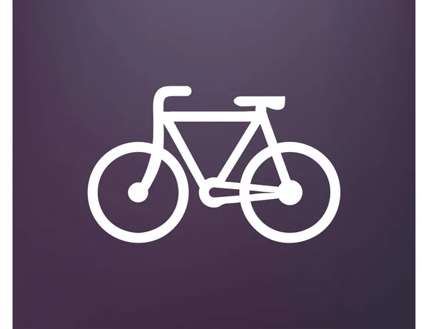 Icono de bicicleta stock vector ilustración diseño plano — Vector de stock