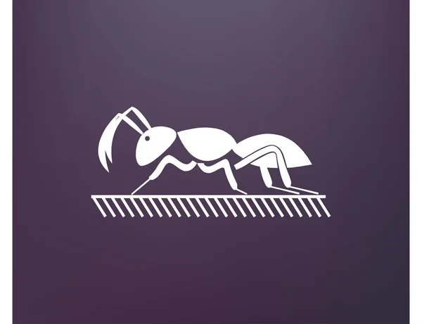 Icône fourmi. signe d'insecte — Image vectorielle