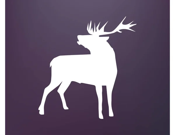 Deer vector web icon — Stock Vector