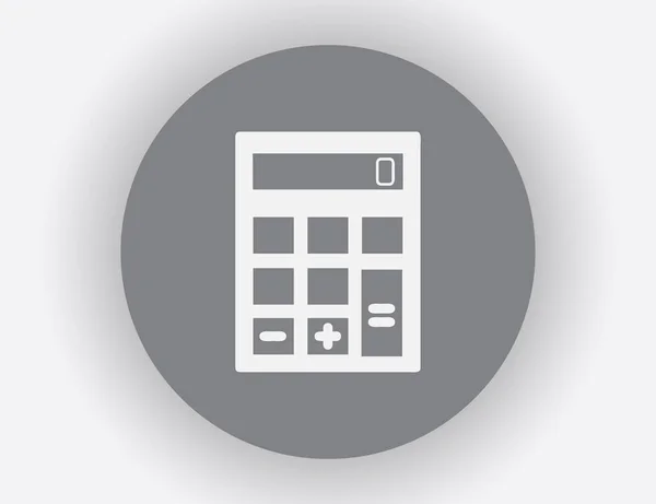Ícone calculadora, ilustração vetorial. estilo de design plano. —  Vetores de Stock
