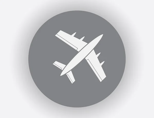 Vecteur d'icône d'avion, illustration de logo solide, pictogramme — Image vectorielle
