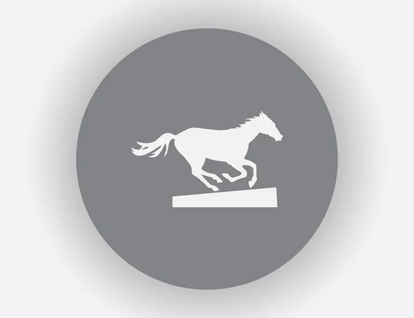 Bir atın vektör silueti — Stok Vektör