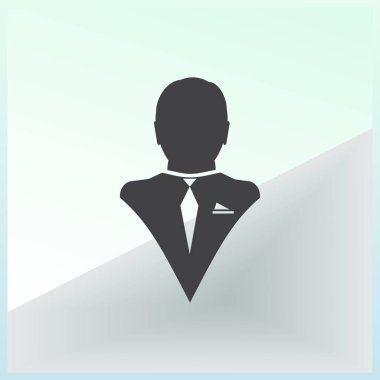 İşadamı vektör web simgesi