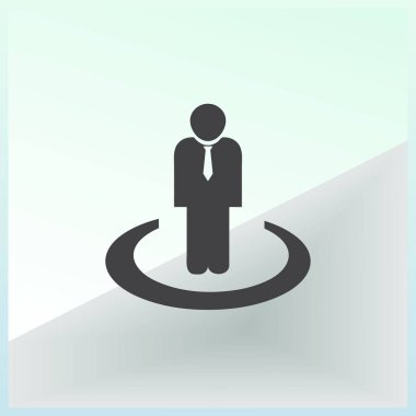 İşadamı vektör web simgesi