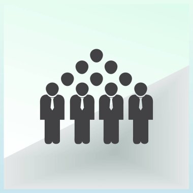 Grup insanlar vektör simgesi