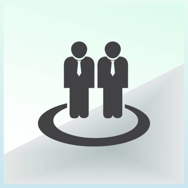 Grup insanlar vektör simgesi