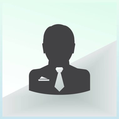 İşadamı vektör web simgesi