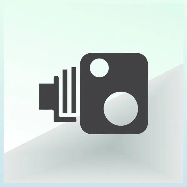 ビデオカメラのベクトルアイコン — ストックベクタ