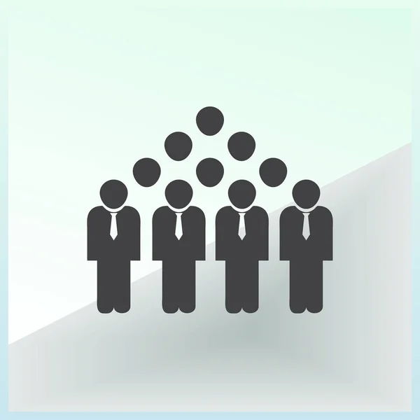 Grupo de personas vector icono — Vector de stock