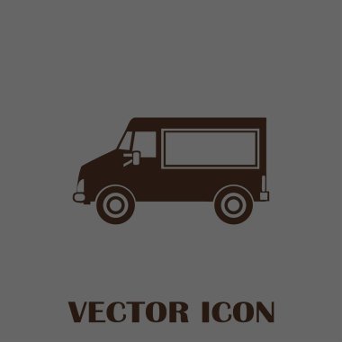 Araba simge vektör. Vektör çizim.