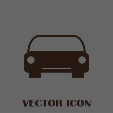 Araba simge vektör. Vektör çizim.