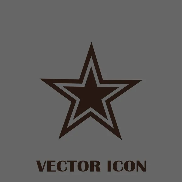Hvězda izolované ploché webové mobilní ikona — Stockový vektor