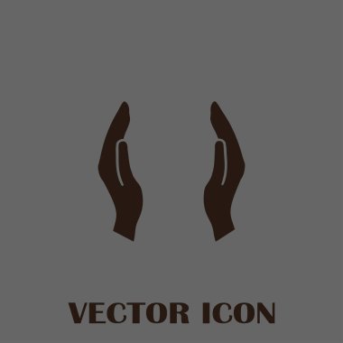 eller simge vektör, düz tasarım en iyi vektör simgesi