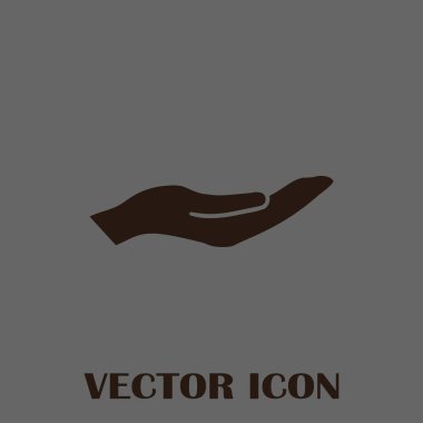 eller simge vektör, düz tasarım en iyi vektör simgesi