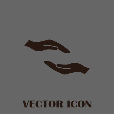 eller simge vektör, düz tasarım en iyi vektör simgesi