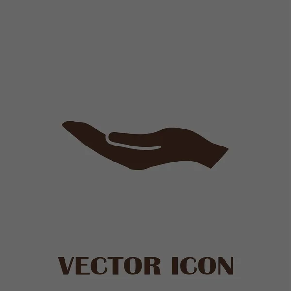 Manos icono vector, diseño plano mejor icono de vector — Vector de stock