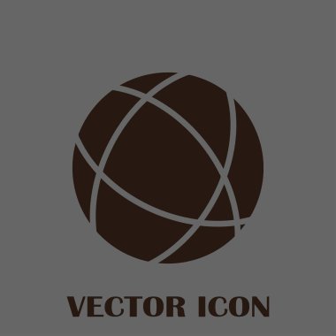 Web sitesi web vektör simgesi. Küre simgesi