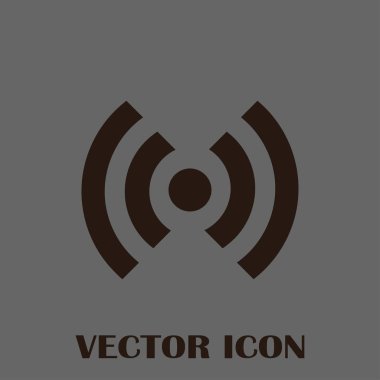 WiFi simge vektör, kablosuz Internet işareti, düz stil grafik ve web tasarımı için