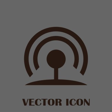 WiFi simge vektör, kablosuz Internet işareti, düz stil grafik ve web tasarımı için