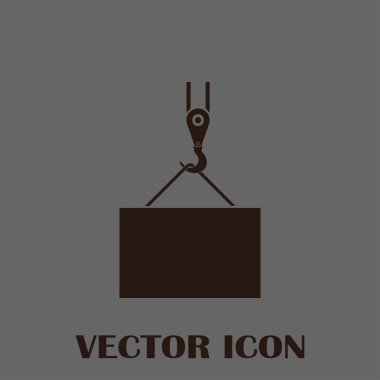 ekibimizi vinç kanca, kaldırma çalışmaları, tesisat işleri, Bina, tamamen düzenlenebilir vektör görüntü