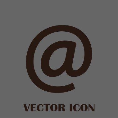 e-posta siyah simgesi. teknolojik altyapı