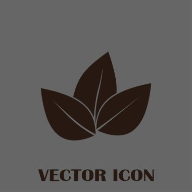 Yaprak ikonu vektör illüstrasyonu