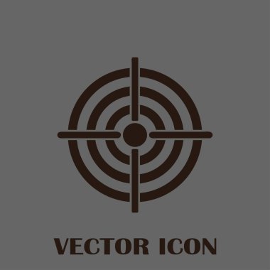 Hedef simgesi, web tasarımı için vektör çizim