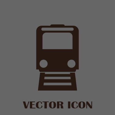 Buharlı lokomotif. Eski demiryolu web simgesi