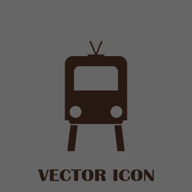 Buharlı lokomotif. Eski demiryolu web simgesi